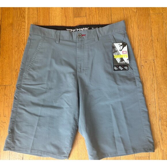 NWT Tony Hawk Mens Size 32 Next Level Series Gray Shorts Skateboard 12" Inseam - Picture 1 of 5
